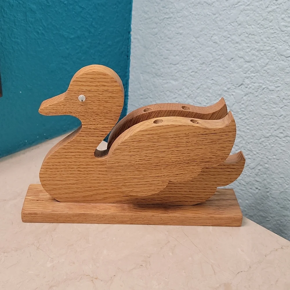 Handcrafted Swan Pencil Holder